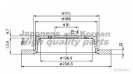 Тормозной диск ASHUKI H039-20