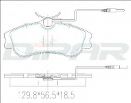 Комплект тормозных колодок DITAS DFB2260