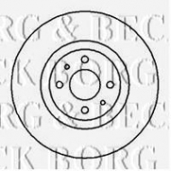 Тормозной диск BORG & BECK BBD4056