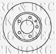 Тормозной диск BORG & BECK BBD4154