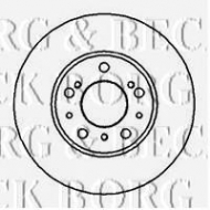 Тормозной диск BORG & BECK BBD4881