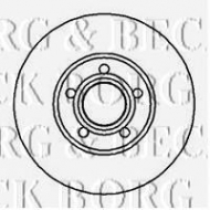 Тормозной диск BORG & BECK BBD4948