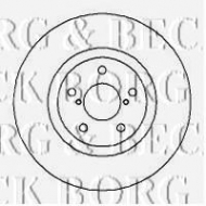 Тормозной диск BORG & BECK BBD5103