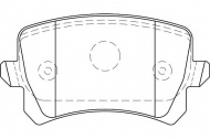Комплект тормозных колодок WAGNER WBP24483A