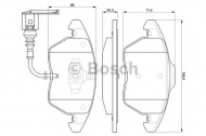 Комплект тормозных колодок BOSCH 0 986 424 797