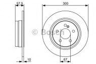 Тормозной диск BOSCH 0 986 479 410