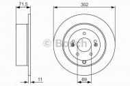 Тормозной диск BOSCH 0 986 479 509