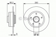 Тормозной диск BOSCH 0 986 479 684
