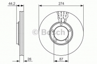 Тормозной диск BOSCH 0 986 479 696
