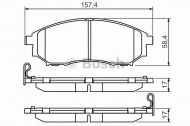 Комплект тормозных колодок BOSCH 0 986 494 295