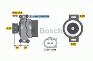 Генератор BOSCH 0 124 625 022