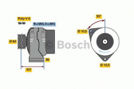 Генератор BOSCH 0 986 039 760