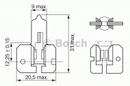 Лампа накаливания BOSCH 1 987 302 022