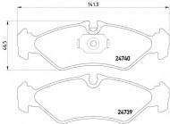 Комплект тормозных колодок HELLA PAGID 8DB 355 014-421