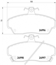 Комплект тормозных колодок HELLA PAGID 8DB 355 015-281