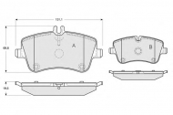 Комплект тормозных колодок PROCODIS FRANCE PF1278