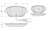 Комплект тормозных колодок PROCODIS FRANCE PF13591