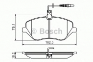 Комплект тормозных колодок BOSCH 0 986 494 484