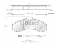Комплект тормозных колодок BOSCH F 03A 150 009