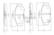 Комплект тормозных колодок BOSCH F 03A 150 011
