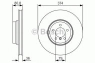 Тормозной диск BOSCH 0 986 479 R35