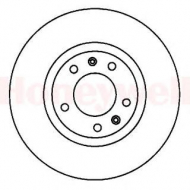 Тормозной диск BENDIX 561265B