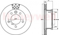 Тормозной диск BENDIX 562483B