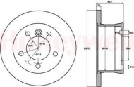 Тормозной диск BENDIX 569121B
