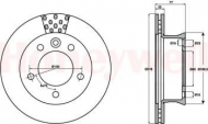 Тормозной диск BENDIX 569122B