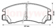 Комплект тормозных колодок BENDIX 572267B