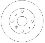 Тормозной диск BENDIX 561558B