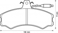 Комплект тормозных колодок BENDIX 571304B