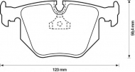 Комплект тормозных колодок BENDIX 571918B