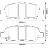 Комплект тормозных колодок BENDIX 572573B