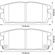 Комплект тормозных колодок BENDIX 572581B