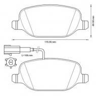Комплект тормозных колодок BENDIX 573348B