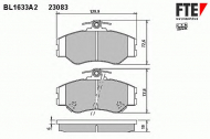 Комплект тормозных колодок FTE BL1633A2
