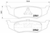 Комплект тормозных колодок MINTEX MDB1880