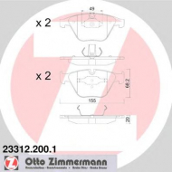 Комплект тормозных колодок ZIMMERMANN 23312.200.1
