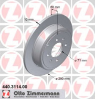 Тормозной диск ZIMMERMANN 440.3114.00