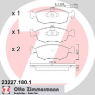 Комплект тормозных колодок ZIMMERMANN 23227.180.1