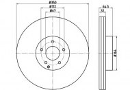 Тормозной диск HELLA 8DD 355 115-401