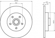 Тормозной диск HELLA 8DD 355 104-221
