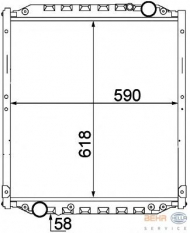 Теплообменник BEHR HELLA SERVICE 8MK 376 774-441