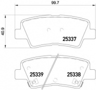 Комплект тормозных колодок PAGID T3139