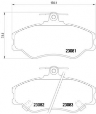 Комплект тормозных колодок PAGID T3036