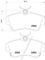 Комплект тормозных колодок PAGID T5144