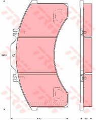 Комплект тормозных колодок TRW GDB5024