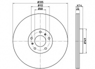 Тормозной диск PAGID 54770PRO