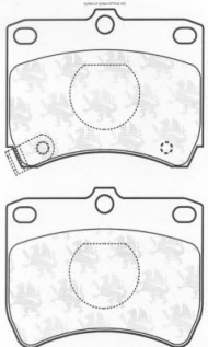 Комплект тормозных колодок QH Benelux BP564